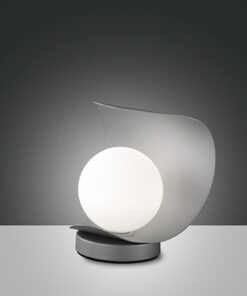 Επιτραπέζιο Φωτιστικό   Fabas Luce Adria LED 6W  Ασημί Με Dimmer Αφής  540lm Θερμό 3000K – 3414-30-137