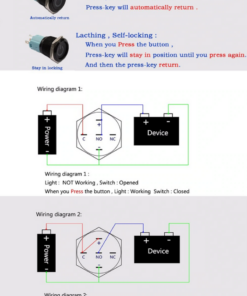 GloboStar® 70785 LED Φωτιζόμενος Διακόπτης Χωνευτός – Μπουτόν PUSH On Ανοξείδωτος DC 12V με Angel Eye Αδιάβροχο Φ18mm IP67 Ψυχρό Λευκό 6000K