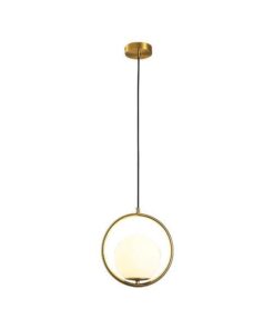 ΦΩΤΙΣΤΙΚΟ ΚΡΕΜΑΣΤΟ ΜΟΝΟΦΩΤΟ Ε27 ΧΡΥΣΟ Φ25*H25CM EUROLAMP – 144-28501