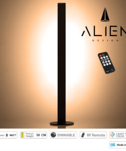 GloboStar® ALIEN-DIVA-BLACK-50-3 ALIEN Design DIVA Μοντέρνο Minimal Nordic Μεταλλικό Φωτιστικό Επιτραπέζιο – Πορτατίφ – Λαμπατέρ Μαύρο LED 8W 960lm με Ασύρματο Χειριστήριο RF & Dimmer IP20 Θερμό Λευκό 3000K Μ3 x Π1.6 x Υ50cm