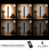 GloboStar® ALIEN-DIVA-BLACK-50-3 ALIEN Design DIVA Μοντέρνο Minimal Nordic Μεταλλικό Φωτιστικό Επιτραπέζιο – Πορτατίφ – Λαμπατέρ Μαύρο LED 8W 960lm με Ασύρματο Χειριστήριο RF & Dimmer IP20 Θερμό Λευκό 3000K Μ3 x Π1.6 x Υ50cm
