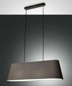 Κρεμαστό Φωτιστικό   Fabas Luce Allegra 2X E27 Μαύρο     – 3561-46-101