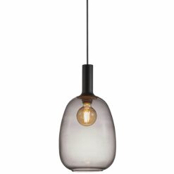 Nordlux Alton 23 Κρεμαστό Μαύρο E27  Γυάλινο/Μεταλλικό –  47303047