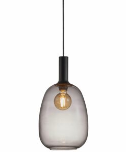 Nordlux Alton 23 Κρεμαστό Μαύρο E27  Γυάλινο/Μεταλλικό –  47303047