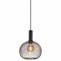 Nordlux Alton 25 Κρεμαστό Μαύρο E27  Γυάλινο/Μεταλλικό –  47313047