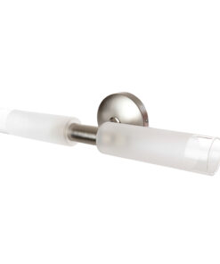 InLight Επιτοίχιο φωτιστικό από νίκελ ματ μέταλλο και αμμοβολή γυαλί 2XG9 D:31,5cm (1039-Νίκελ Ματ)