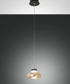 Κρεμαστό Φωτιστικό   Fabas Luce Arabella LED 8W  Μελί Dimmable  750lm Θερμό 3000K – 3547-40-125
