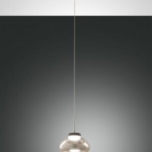 Κρεμαστό Φωτιστικό   Fabas Luce Arabella LED 8W  Φιμέ Dimmable  750lm Θερμό 3000K – 3547-40-126