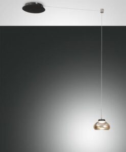 Κρεμαστό Φωτιστικό   Fabas Luce Arabella LED 8W  Μελί Dimmable  750lm Θερμό 3000K – 3547-41-125