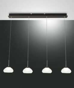 Κρεμαστό Φωτιστικό   Fabas Luce Arabella LED 32W  Λευκό Dimmable  3020lm Θερμό 3000K – 3547-48-102