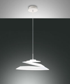 Κρεμαστό Φωτιστικό   Fabas Luce Aragon LED 18W  Λευκό Dimmable  1760lm Θερμό 3000K – 3357-42-102