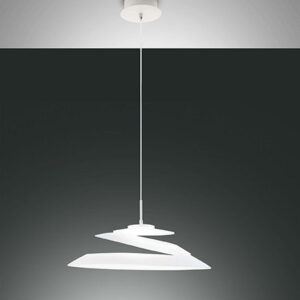 Κρεμαστό Φωτιστικό   Fabas Luce Aragon LED 18W  Λευκό Dimmable  1760lm Θερμό 3000K – 3357-42-102