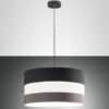 Κρεμαστό Φωτιστικό   Fabas Luce Arona 3X E27 Σκούρο Γκρι     – 3698-45-360