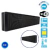 GloboStar® 90333 Κυλιόμενη Ψηφιακή Επιγραφή P10 LED SMD AC 220-240V με Wi-Fi – Αδιάβροχή IP65 – Διπλής Όψης – Μ168 x Π12 x Υ40cm Μπλε