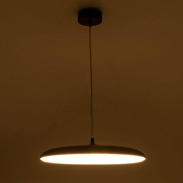GloboStar® BARON 61253 Κρεμαστή Πλαφονιέρα Οροφής LED CCT 12W 1440lm 120° AC 220-240V – Εναλλαγή Φωτισμού μέσω Διακόπτη On/Off All In One Ψυχρό 6000k+Φυσικό 4500k+Θερμό 2700k Φ25 x Υ8cm – Χάλκινο Πλατίνα – 3 Years Warranty