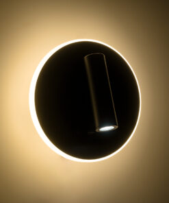 GloboStar® LADY-R 60938 Μοντέρνο Φωτιστικό Τοίχου – Απλίκα Ξενοδοχείου Bed Side LED 6W 600lm 36° & 360° AC 220-240V – Reading Light & Κρυφός Φωτισμός – Φορτιστής USB 3A – Φ15 x Υ7cm – Φυσικό Λευκό 4500K – Μαύρο – 3 Χρόνια Εγγύηση