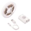 ΤΑΙΝΙΑ LED ΜΕ ΑΙΣΘΗΤΗΡΑ ΚΙΝΗΣΗΣ 1M 2,4W 3,7V 3000K IP65 PRO EUROLAMP 145-70023