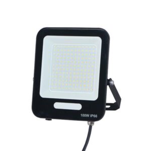 ΠΡΟΒΟΛΕΑΣ LED SMD 100W ΜΑΥΡΟΣ IP66 3000K PLUS EUROLAMP – 147-69017