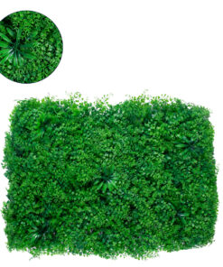 GloboStar® 78435 Artificial – Συνθετικό Τεχνητό Διακοσμητικό Πάνελ Φυλλωσιάς – Κάθετος Κήπος Φύλλα Αγγελικής – Πράσινο Μ60 x Υ50 x Π8cm