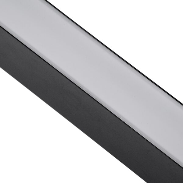 GloboStar® FELIX 61028-W Γραμμικό Φωτιστικό Τοίχου – Απλίκα Linear LED CCT 54W 6500lm 120° AC 220-240V Μ120 x Π3.5 x Υ7cm – Εναλλαγή Φωτισμού μέσω Τηλεχειριστηρίου All In One Ψυχρό 6000k+Φυσικό 4500k+Θερμό 2700k Dimmable – Μαύρο – 3 Years Warranty
