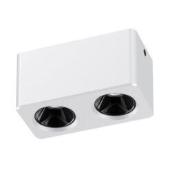 ΣΠΟΤ ΕΞΩΤΕΡΙΚΑ 2*7W ΑΛΟΥΜΙΝΙΟΥ ΛΕΥΚΟ 3CCT  75*150*79 EUROLAMP – 147-52659