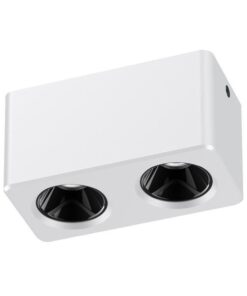 ΣΠΟΤ ΕΞΩΤΕΡΙΚΑ 2*7W ΑΛΟΥΜΙΝΙΟΥ ΛΕΥΚΟ 3CCT  75*150*79 EUROLAMP – 147-52659