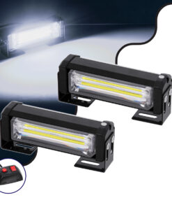 GloboStar® 85028 PRO Series ΣΕΤ 2 x Μπάρες Σήμανσης Οχήματος Ασθενοφόρου για Αυτοκίνητα & Φορτηγά 13 Προγραμμάτων Φωτισμού LED CREE CXB COB 18W DC 10-30V Αδιάβροχο IP65 Ψυχρό Λευκό 6000K