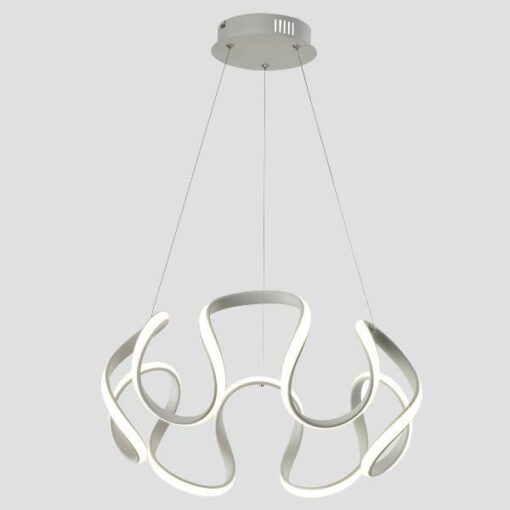 ΦΩΤΙΣΤΙΚΟ ΚΡΕΜΑΣΤΟ ΣΤΡΟΓΓΥΛΟ LED 60W Φ52×120 ΛΕΥΚΟ EUROLAMP 144-15008