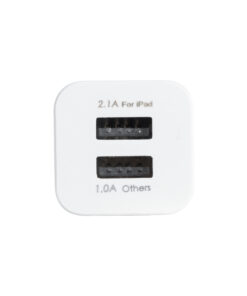 GloboStar® 79701 Φορτιστής Πρίζας Charger 1x Type-A USB Port 1.0 & 1x Type-A USB Port 2.1 For IPad DC 5V 3.1A Max 15W