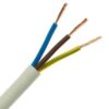 ΚΑΛΩΔΙΟ ΕΥΚΑΜΠΤΟ H05VV-F 3Χ0,75mm² ΛΕΥΚΟ (100m/roll) EUROLAMP – 150-13206