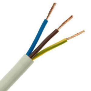 ΚΑΛΩΔΙΟ ΕΥΚΑΜΠΤΟ H05VV-F 3Χ0,75mm² ΛΕΥΚΟ (100m/roll) EUROLAMP – 150-13206