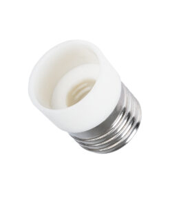 GloboStar® 78972 Πλαστικός Αντάπτορας Μετατροπέας από 1xE27 Ντουί σε 1xE14 Ντουί Λευκό Φ2.8 x Υ4.2cm