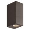 ΑΠΛΙΚΑ ΤΟΙΧΟΥ UP-DOWN ΤΕΤΡΑΓΩΝΗ GU10 IP54 ΜΑΥΡΗ EUROLAMP 145-82075
