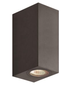 ΑΠΛΙΚΑ ΤΟΙΧΟΥ UP-DOWN ΤΕΤΡΑΓΩΝΗ GU10 IP54 ΜΑΥΡΗ EUROLAMP 145-82075
