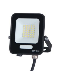 ΠΡΟΒΟΛΕΑΣ LED SMD 20W ΜΑΥΡΟΣ IP66 6500K PLUS EUROLAMP – 147-69003