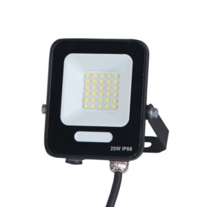 ΠΡΟΒΟΛΕΑΣ LED SMD 20W ΜΑΥΡΟΣ IP66 6500K PLUS EUROLAMP – 147-69003