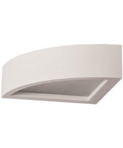 ΑΠΛΙΚΑ ΤΟΙΧΟΥ ΟΒΑΛ 90ο ΓΥΨΙΝΗ 1xE14W 200x200x70 EUROLAMP 147-53314