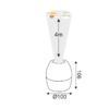 2 IN 1 8W LED NIGHT LIGHT & PROJECTOR WITH 4 PATTERNS AND 1M USB CABLE OR 3XAA ACA – BALLOON
