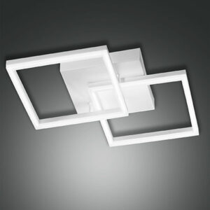 Φωτιστικό Οροφής  Fabas Luce Bard LED 39W  Λευκό Dimmable  3880lm Θερμό 3000K – 3394-22-102