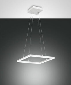Κρεμαστό Φωτιστικό   Fabas Luce Bard LED 39W  Λευκό Dimmable  3880lm Θερμό 3000K – 3394-40-102