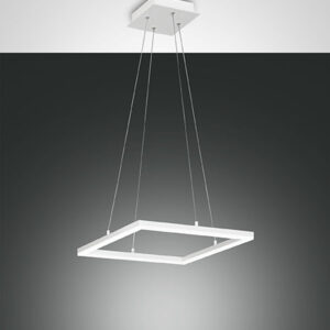Κρεμαστό Φωτιστικό   Fabas Luce Bard LED 39W  Λευκό Dimmable  3880lm Θερμό 3000K – 3394-40-102