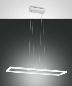 Κρεμαστό Φωτιστικό   Fabas Luce Bard LED 52W  Λευκό Dimmable  5180lm Θερμό 3000K – 3394-45-102