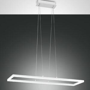 Κρεμαστό Φωτιστικό   Fabas Luce Bard LED 52W  Λευκό Dimmable  5180lm Θερμό 3000K – 3394-45-102