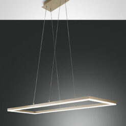 Κρεμαστό Φωτιστικό   Fabas Luce Bard LED 52W  Χρυσό Ματ Dimmable  5180lm Θερμό 3000K – 3394-45-225