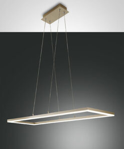 Κρεμαστό Φωτιστικό   Fabas Luce Bard LED 52W  Χρυσό Ματ Dimmable  5180lm Θερμό 3000K – 3394-45-225