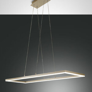 Κρεμαστό Φωτιστικό   Fabas Luce Bard LED 52W  Χρυσό Ματ Dimmable  5180lm Θερμό 3000K – 3394-45-225