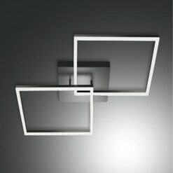 Φωτιστικό Οροφής  Fabas Luce Bard LED 52W  Ανθρακί Dimmable  5180lm Θερμό 3000K – 3394-65-282
