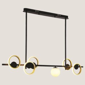 ΦΩΤΙΣΤΙΚΟ ΚΡΕΜΑΣΤΟ ΓΡΑΜΜΙΚΟ LED 33W+1xG9 3000Κ ΧΡΥΣΟ/ΜΑΥΡΟ EUROLAMP 144-16003