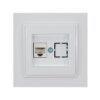 ΠΡΙΖΑ DATA CAT 6 RJ 45 MONH ΛΕΥΚΗ EUROLAMP – 152-10140