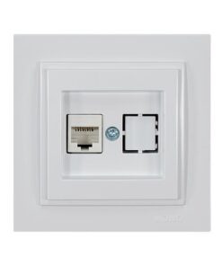 ΠΡΙΖΑ DATA CAT 6 RJ 45 MONH ΛΕΥΚΗ EUROLAMP – 152-10140